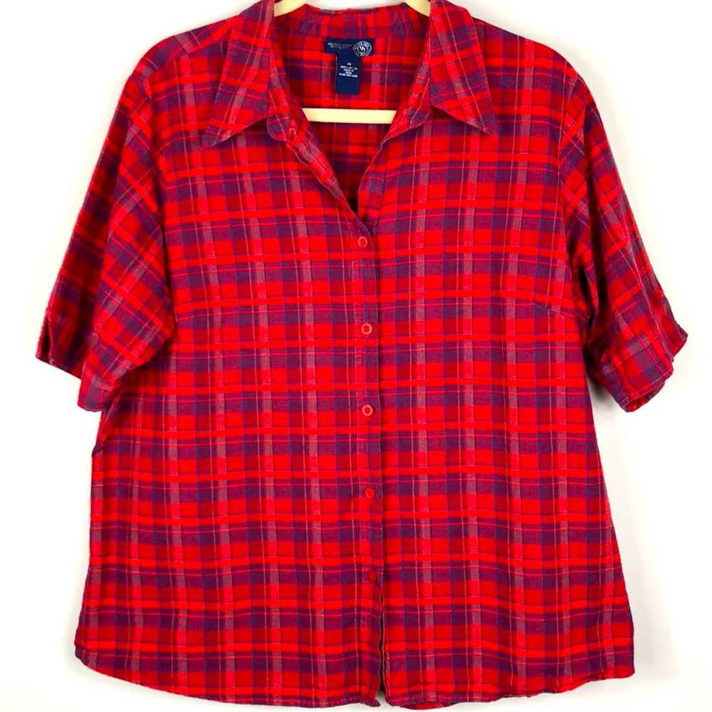 Vintage Plaid Button Down